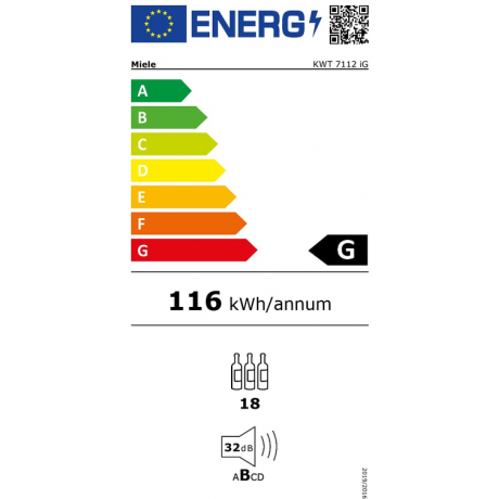 MIELE KWT 7112 iG Εντοιχιζόμενος συντηρητής κρασιών Μαύρο Obsidian ματ MIELE KWT 7112 iG Εντοιχιζόμενος συντηρητής κρασιών Μαύρο Obsidian ματ